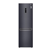 Visning forfra af 1.86M 341L Kølefryseskab(Matte Black) - Energiklasse E, Door Cooling™ og Smart Diagnosis™ med Wi-Fi GBB71MCDMN