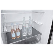 LG 1.86M 341L Kølefryseskab(Matte Black) - Energiklasse D, Door Cooling™, GBB71MCEGN