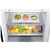 LG 1.86M 341L Kølefryseskab(Matte Black) - Energiklasse D, Door Cooling™, GBB71MCEGN