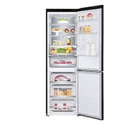 LG 1.86M 341L Kølefryseskab(Matte Black) - Energiklasse D, DoorCooling™ og Smart Diagnosis™, GBB71MCVGN