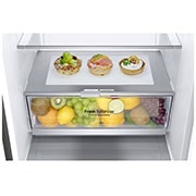 LG 1.86M 341L Kølefryseskab(Shiny Steel) - Energiklasse D, Door Cooling™ og Smart Diagnosis™ med Wi-Fi, GBB71PZDGN