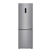 Visning forfra af 1.86M 341L Kølefryseskab(Shiny Steel) - Energiklasse E, Door Cooling™ og Smart Diagnosis™ med Wi-Fi GBB71PZDMN