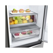LG 1.86M 341L Kølefryseskab(Shiny Steel) - Energiklasse E, Door Cooling™ og Smart Diagnosis™ med Wi-Fi, GBB71PZDMN