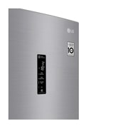 LG 1.86M 341L Kølefryseskab(Shiny Steel) - Energiklasse E, Door Cooling™ og Smart Diagnosis™ med Wi-Fi, GBB71PZDMN