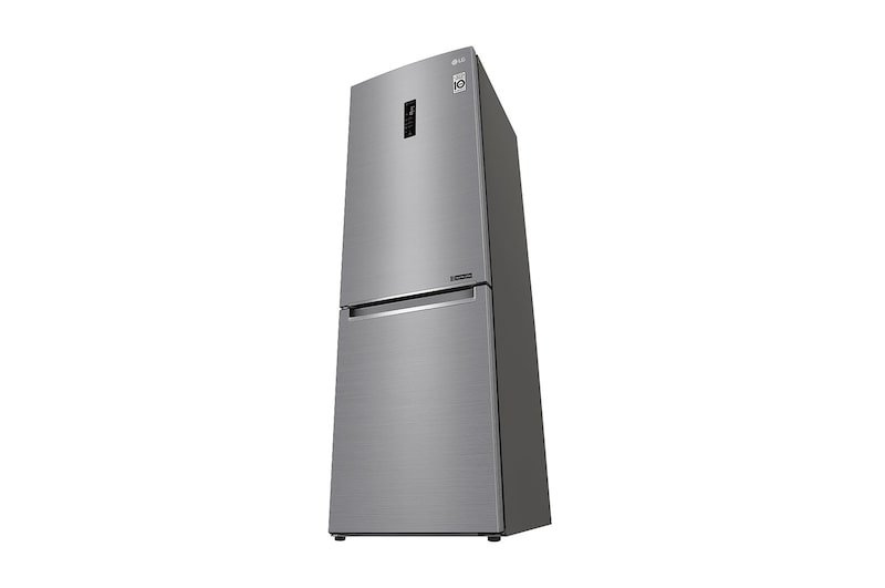 LG 1.86M 341L Kølefryseskab(Shiny Steel) - Energiklasse E, Door Cooling™ og Smart Diagnosis™ med Wi-Fi, GBB71PZDZN