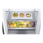 LG 1.86M 341L Kølefryseskab(Shiny Steel) - Energiklasse E, Door Cooling™ og Smart Diagnosis™ med Wi-Fi, GBB71PZDZN