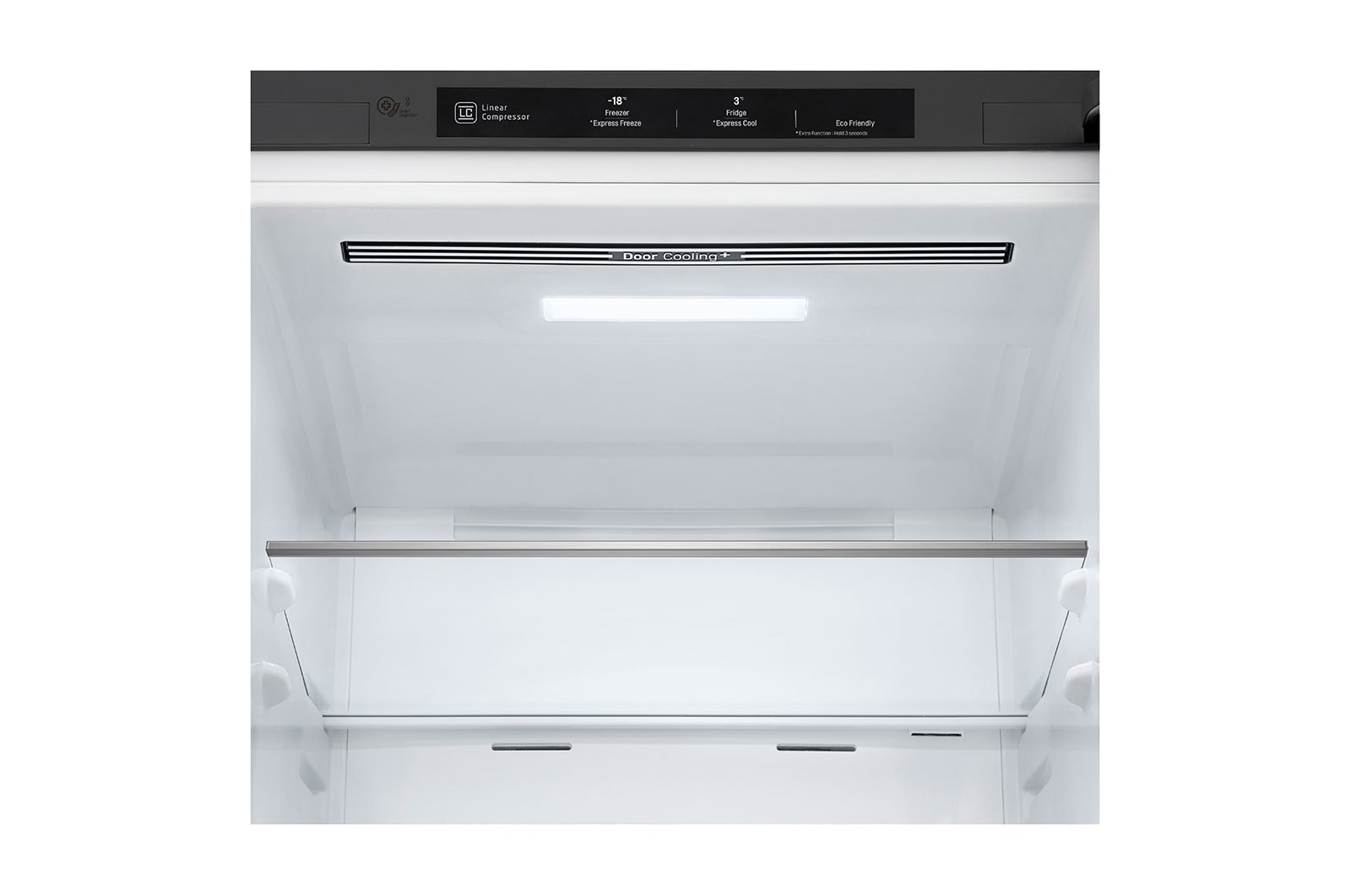 LG 1.86M 341L Kølefryseskab(Shiny Steel) - Energiklasse D, Door Cooling™, GBB71PZEFN