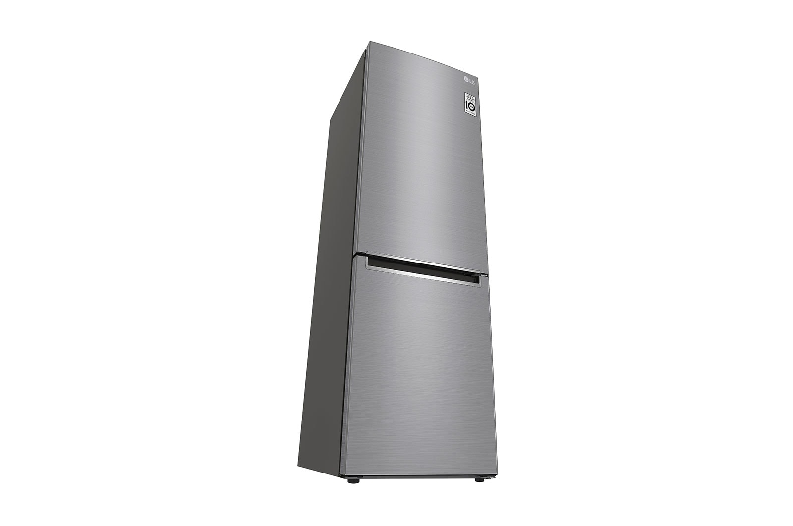 LG 1.86M 341L Kølefryseskab(Shiny Steel) - Energiklasse D, Door Cooling™, GBB71PZEFN
