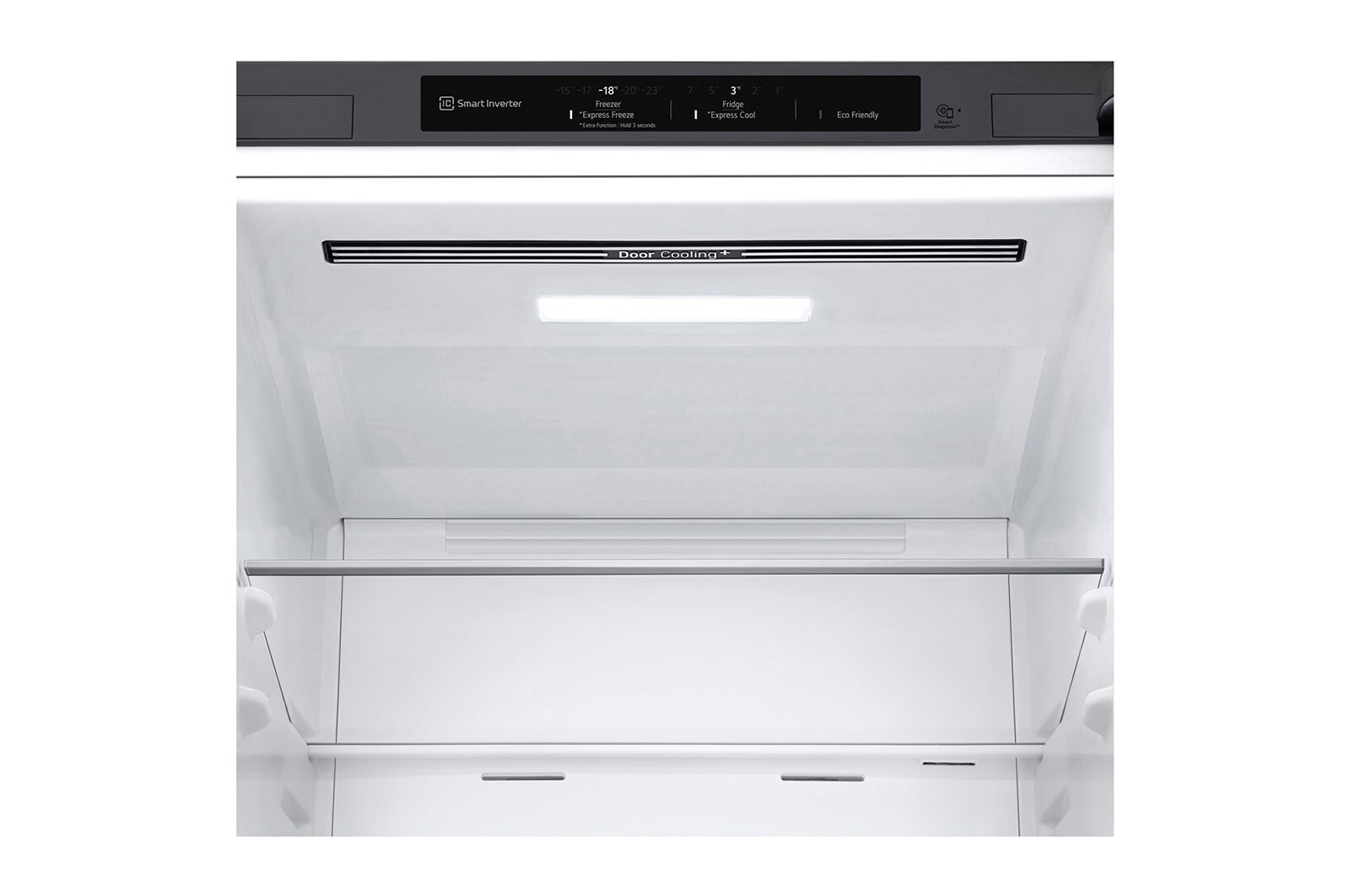 LG 1.86M 341L Kølefryseskab(Shiny Steel) - Energiklasse D, Door Cooling™, GBB71PZEGN
