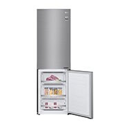 LG 1.86M 341L Kølefryseskab(Shiny Steel) - Energiklasse E, Door Cooling™, GBB71PZEZN