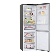 LG 1.86M 341L Kølefryseskab(Shiny Steel) - Energiklasse D, DoorCooling™ og Smart Diagnosis™, GBB71PZVGN