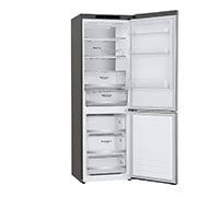 LG 1.86M 341L Kølefryseskab(Shiny Steel) - Energiklasse D, DoorCooling™ og Smart Diagnosis™, GBB71PZVGN