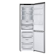 LG 1.86M 341L Kølefryseskab(Shiny Steel) - Energiklasse D, DoorCooling™ og Smart Diagnosis™, GBB71PZVGN
