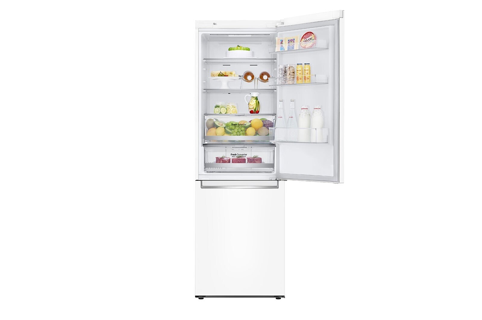 LG 1.86M 341L Kølefryseskab(Hvid) - Energiklasse E, Door Cooling™ og Smart Diagnosis™ med Wi-Fi, GBB71SWDMN