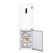 LG 1.86M 341L Kølefryseskab(Hvid) - Energiklasse E, Door Cooling™ og Smart Diagnosis™ med Wi-Fi, GBB71SWDMN