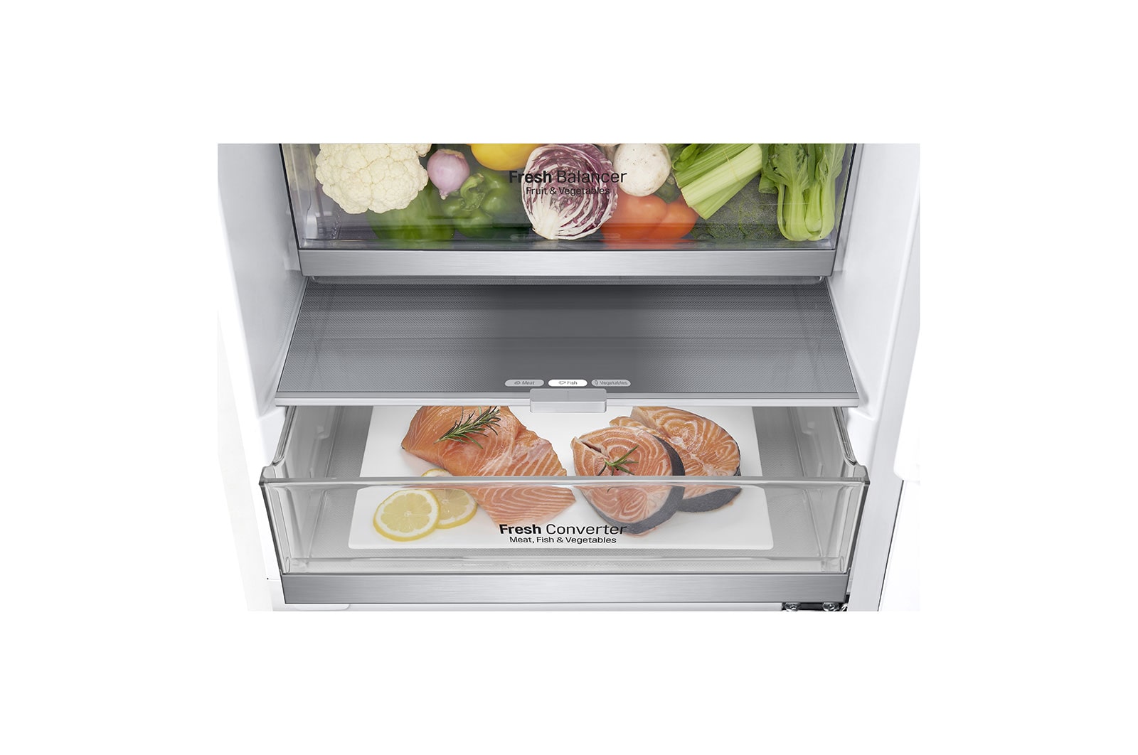 LG 1.86M 341L Kølefryseskab(Hvid) - Energiklasse E, Door Cooling™ og Smart Diagnosis™ med Wi-Fi, GBB71SWDZN