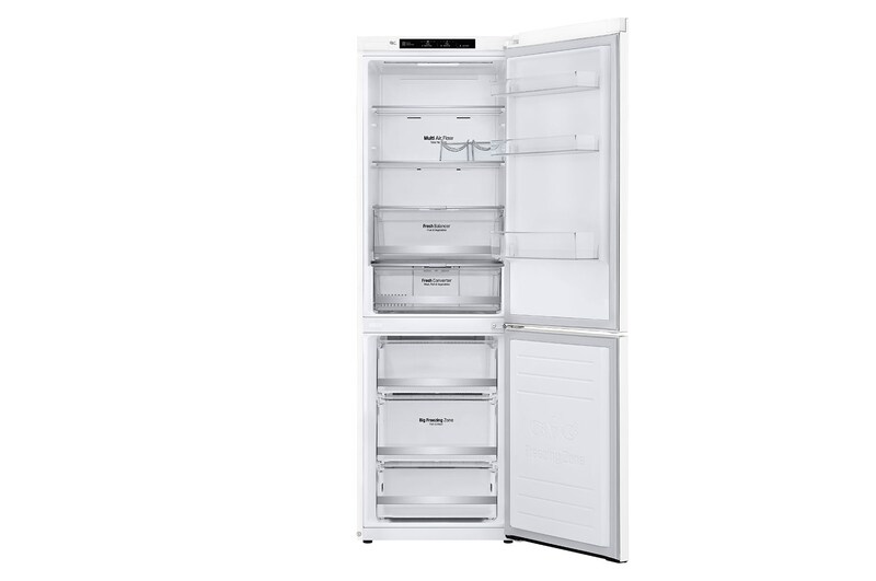 LG 1.86M 341L Kølefryseskab(Hvid) - Energiklasse D, Door Cooling™, GBB71SWEFN