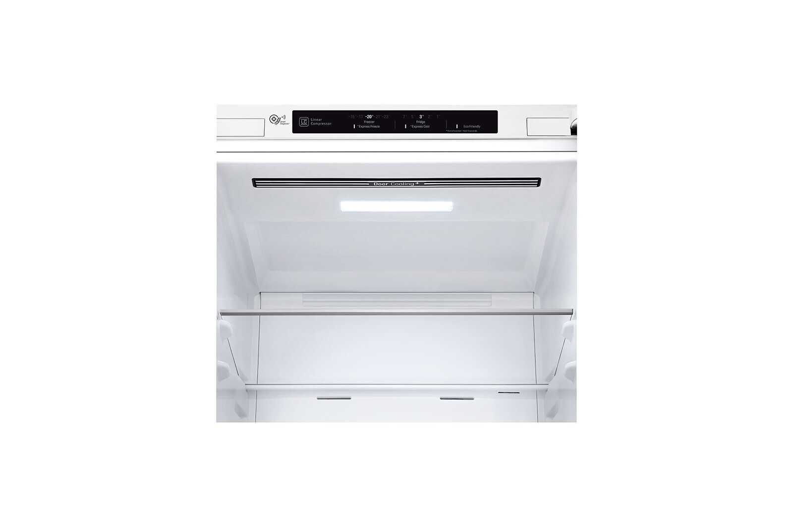 LG 1.86M 341L Kølefryseskab(Hvid) - Energiklasse E, Door Cooling™, GBB71SWEMN
