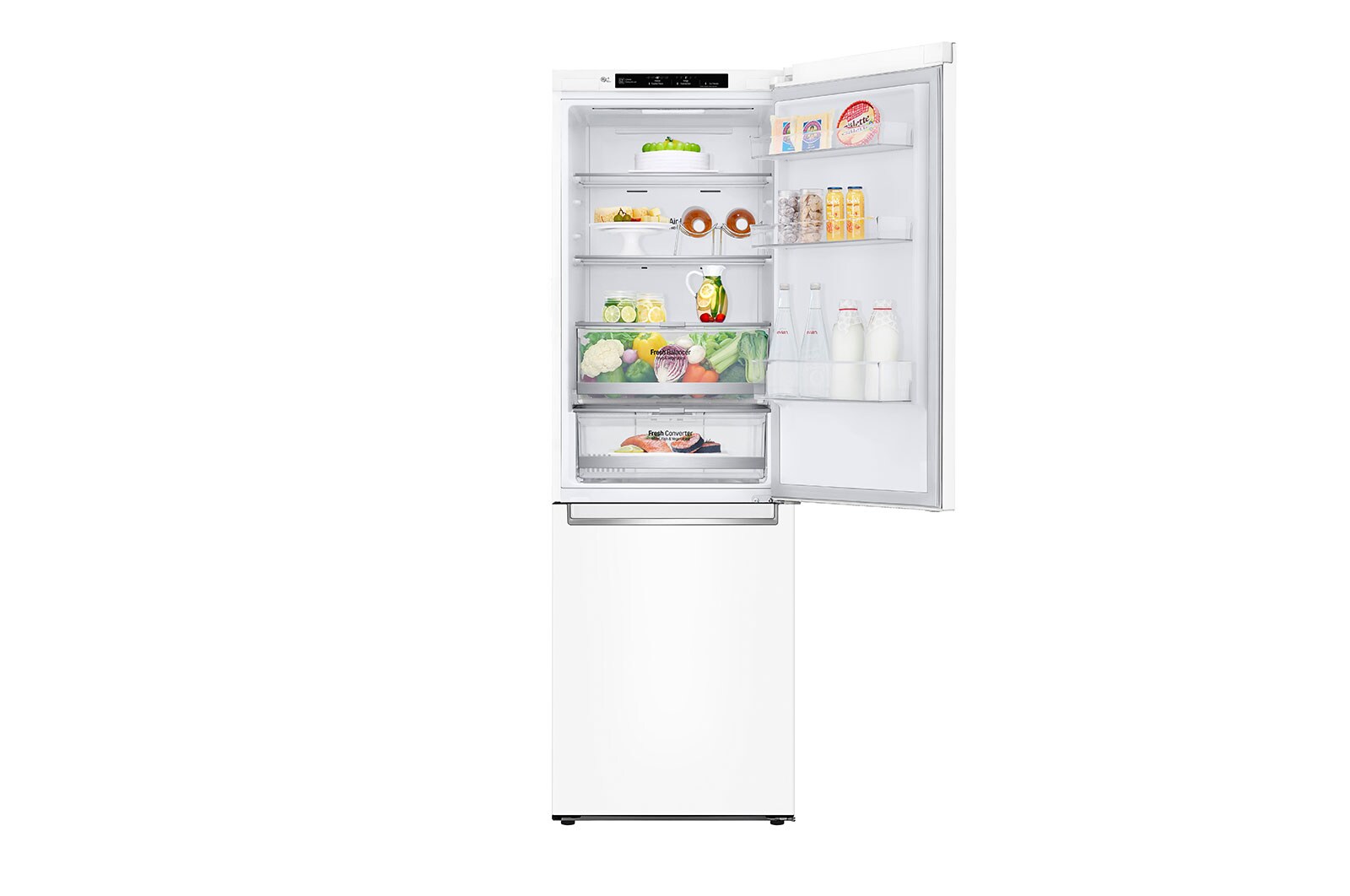 LG 1.86M 341L Kølefryseskab(Hvid) - Energiklasse E, Door Cooling™, GBB71SWEZN