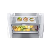 LG 1.86M 341L Kølefryseskab(Hvid) - Energiklasse D, DoorCooling™ og Smart Diagnosis™, GBB71SWVGN