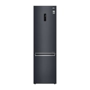 Visning forfra af 2.03M 384L Kølefryseskab(Matte Black) - Energiklasse E, Door Cooling™ og Smart Diagnosis™ med Wi-Fi GBB72MCDMN