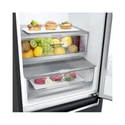 LG 2.03M 384L Kølefryseskab(Matte Black) - Energiklasse E, Door Cooling™ og Smart Diagnosis™ med Wi-Fi, GBB72MCDMN