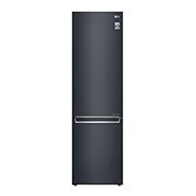 Visning forfra af 2.03M 384L Kølefryseskab(Matte Black) - Energiklasse D, Door Cooling™  GBB72MCEFN