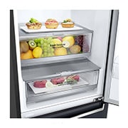 LG 2.03M 384L Kølefryseskab(Matte Black) - Energiklasse D, Door Cooling™ , GBB72MCEFN