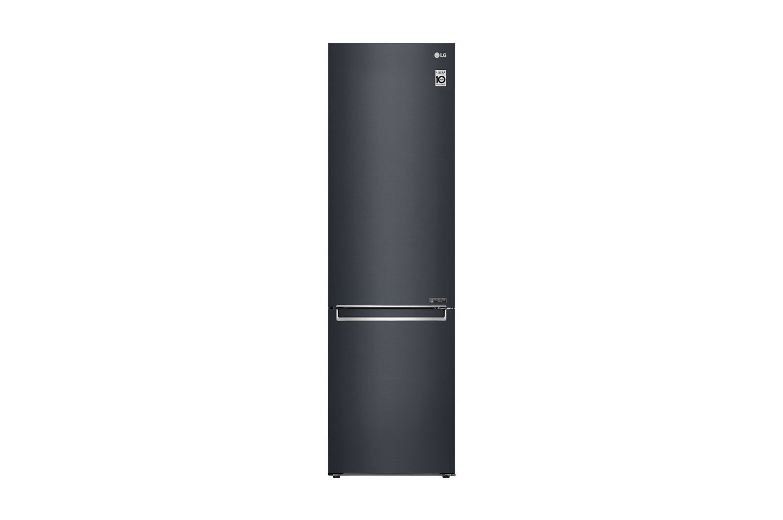 Visning forfra af 2.03M 384L Kølefryseskab(Matte Black) - Energiklasse D, Door Cooling™  GBB72MCEFN