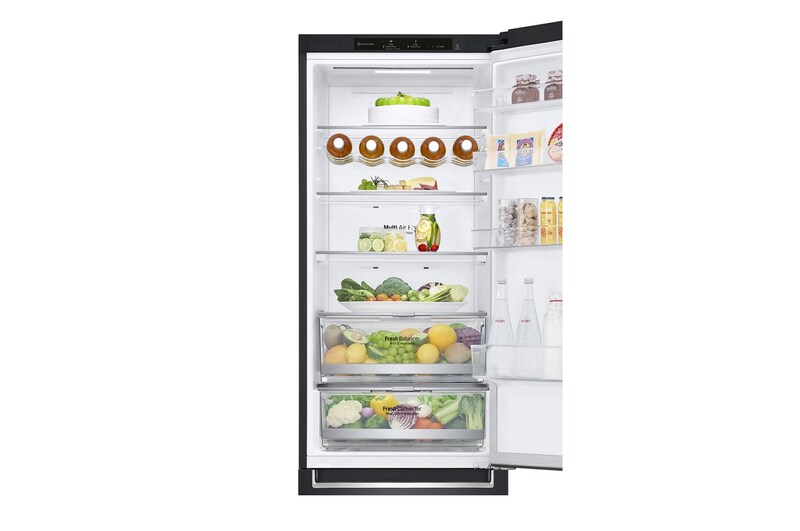 2.03M 384L Kølefryseskab(Matte Black) - Energiklasse D, Door Cooling™