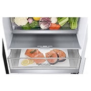 LG 2.03M 384L Kølefryseskab(Matte Black) - Energiklasse D, Door Cooling™ og Smart Diagnosis™ med Wi-Fi, GBB72MCUFN