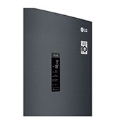 LG 2.03M 384L Kølefryseskab(Matte Black) - Energiklasse D, Door Cooling™ og Smart Diagnosis™ med Wi-Fi, GBB72MCUFN