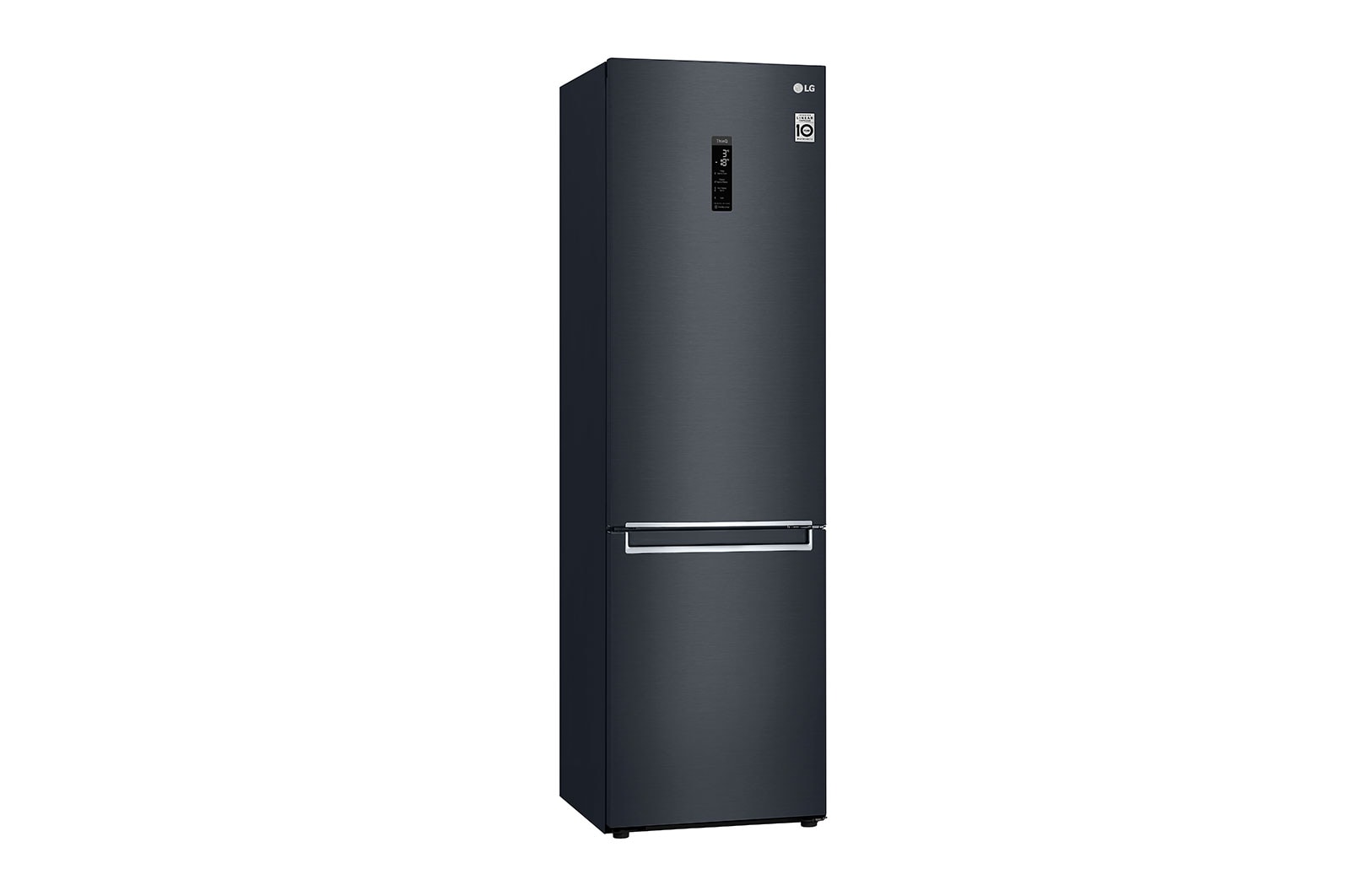 LG 2.03M 384L Kølefryseskab(Matte Black) - Energiklasse D, Door Cooling™ og Smart Diagnosis™ med Wi-Fi, GBB72MCUFN
