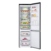 LG 2.03M 384L Kølefryseskab(Matte Black) - Energiklasse D, Door Cooling™ og Smart Diagnosis™ , GBB72MCVGN