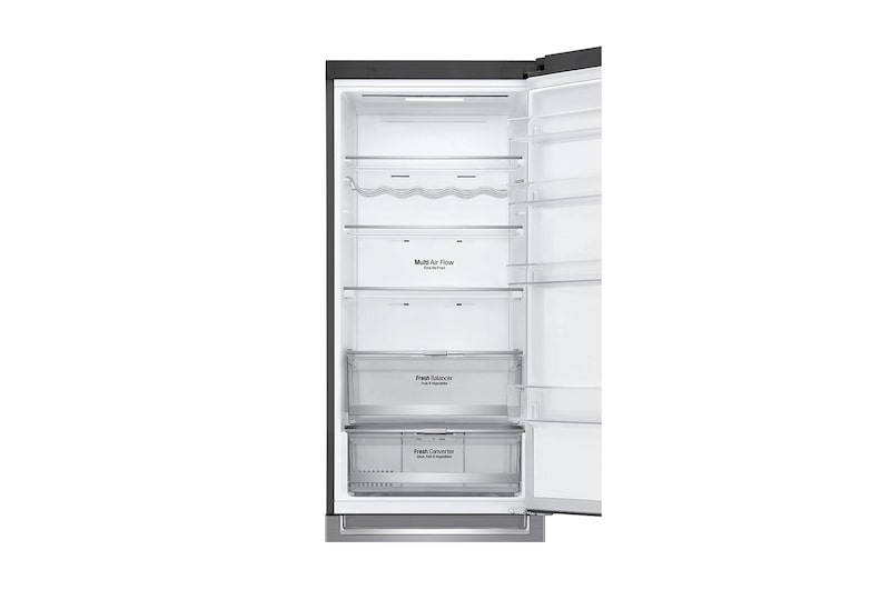 LG 2.03M 384L Kølefryseskab(Shiny Steel) - Energiklasse D, Door Cooling™ og Smart Diagnosis™ med Wi-Fi, GBB72PZDFN
