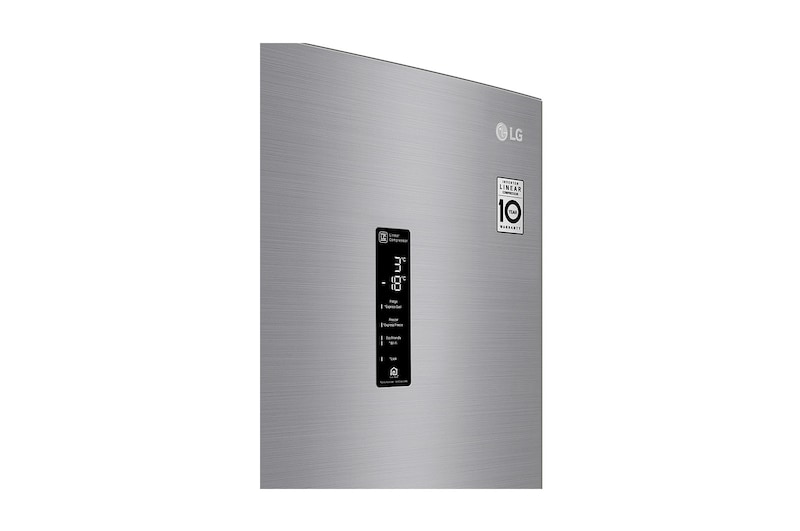LG 2.03M 384L Kølefryseskab(Shiny Steel) - Energiklasse D, Door Cooling™ og Smart Diagnosis™ med Wi-Fi, GBB72PZDFN