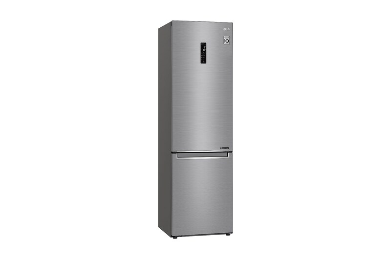 LG 2.03M 384L Kølefryseskab(Shiny Steel) - Energiklasse D, Door Cooling™ og Smart Diagnosis™ med Wi-Fi, GBB72PZDFN