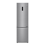 Visning forfra af 2.03M 384L Kølefryseskab(Shiny Steel) - Energiklasse E, Door Cooling™ og Smart Diagnosis™ med Wi-Fi GBB72PZDMN