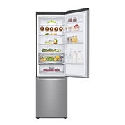 LG 2.03M 384L Kølefryseskab(Shiny Steel) - Energiklasse E, Door Cooling™ og Smart Diagnosis™ med Wi-Fi, GBB72PZDMN