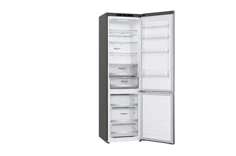 LG 2.03M 384L Kølefryseskab(Shiny Steel) - Energiklasse D, Door Cooling™ , GBB72PZEFN