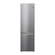 Visning forfra af 2.03M 384L Kølefryseskab(Shiny Steel) - Energiklasse D, Door Cooling™  GBB72PZEGN