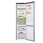 LG 2.03M 384L Kølefryseskab(Shiny Steel) - Energiklasse D, Door Cooling™ , GBB72PZEGN