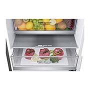 LG 2.03M 384L Kølefryseskab(Shiny Steel) - Energiklasse D, Door Cooling™ , GBB72PZEGN