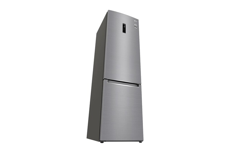 LG 2.03M 384L Kølefryseskab(Shiny Steel) - Energiklasse D, Door Cooling™ og Smart Diagnosis™ med Wi-Fi, GBB72PZUFN