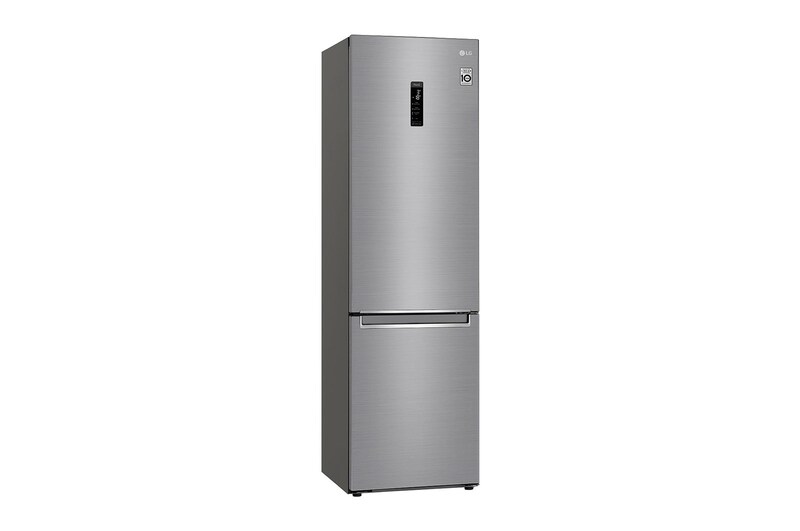 LG 2.03M 384L Kølefryseskab(Shiny Steel) - Energiklasse D, Door Cooling™ og Smart Diagnosis™ med Wi-Fi, GBB72PZUFN