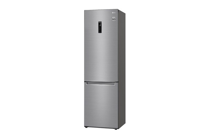 LG 2.03M 384L Kølefryseskab(Shiny Steel) - Energiklasse D, Door Cooling™ og Smart Diagnosis™ med Wi-Fi, GBB72PZUFN