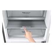 LG 2.03M 384L Kølefryseskab(Shiny Steel) - Energiklasse D, Door Cooling™ og Smart Diagnosis™ med Wi-Fi, GBB72PZUFN