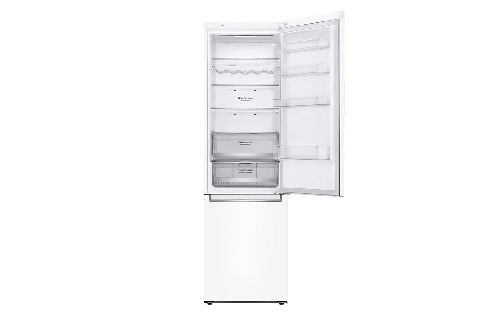 LG 2.03M 384L Kølefryseskab(Hvid) - Energiklasse E, Door Cooling™ og Smart Diagnosis™ med Wi-Fi, GBB72SWDMN