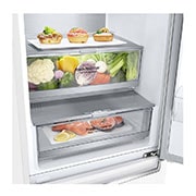 LG 2.03M 384L Kølefryseskab(Hvid) - Energiklasse D, Door Cooling™ og Smart Diagnosis™ med Wi-Fi, GBB72SWUGN