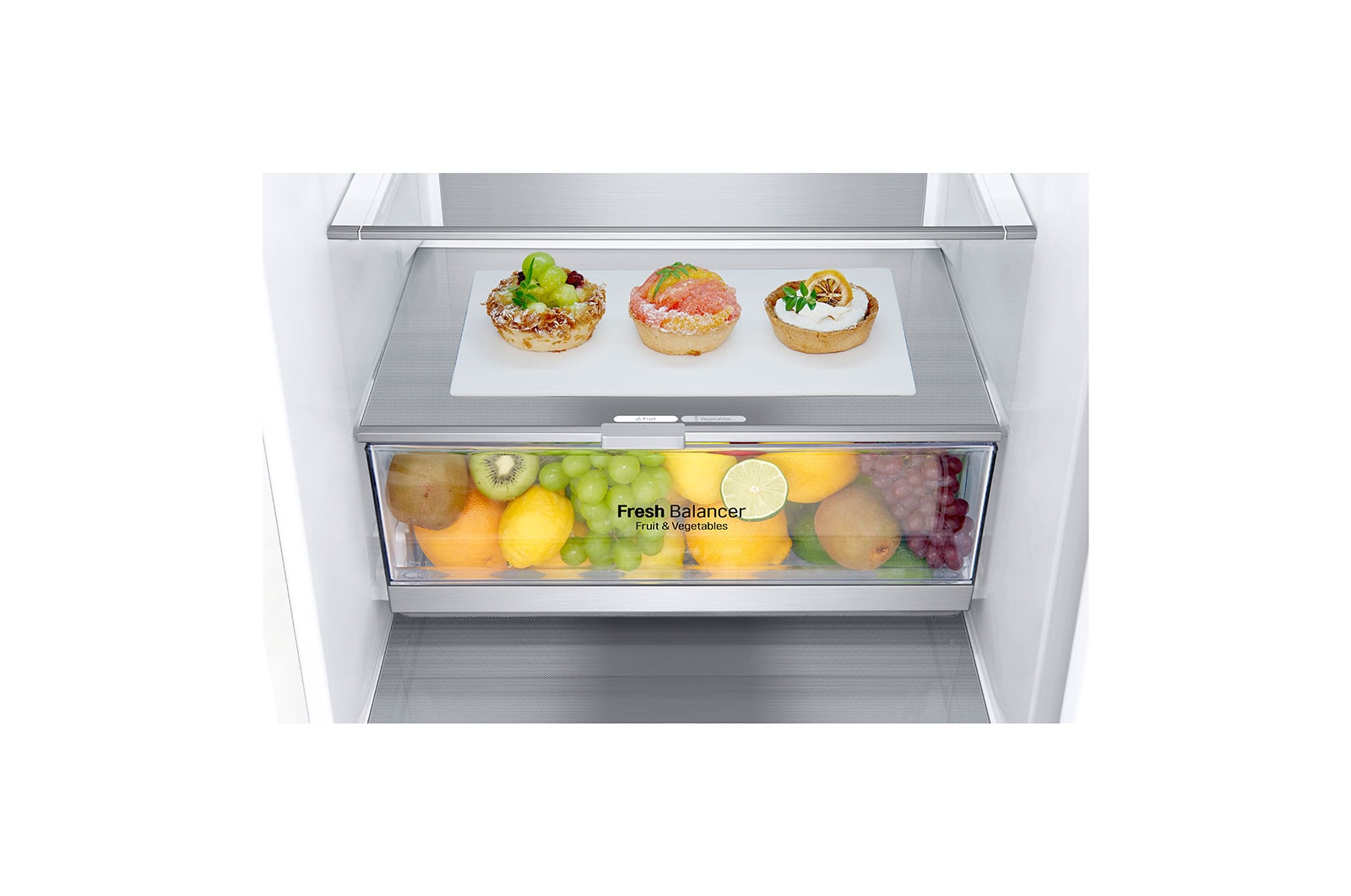 LG 2.03M 384L Kølefryseskab(Hvid) - Energiklasse D, Door Cooling™ og Smart Diagnosis™ med Wi-Fi, GBB72SWUGN